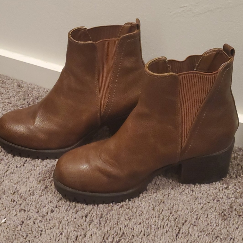 Chunky brown boots